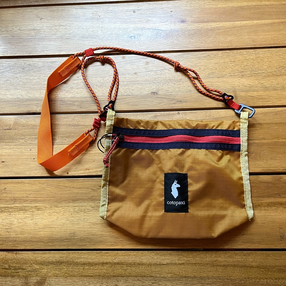Cotopaxi Tan and Orange Messenger Bag